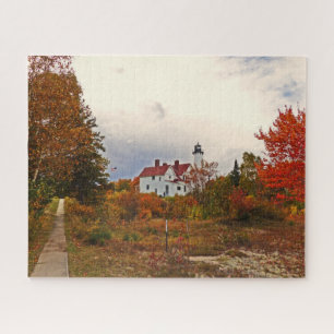 PUZZLE/ POINT IROQUOIS LIGHTHOUSE MICHIGAN U.P. JIGSAW PUZZLE