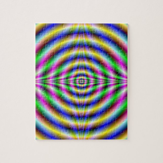 Puzzle  Psychedelic Neon Eye (Vertical)