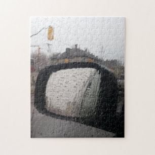 Puzzle - Rainy Rearview Mirror