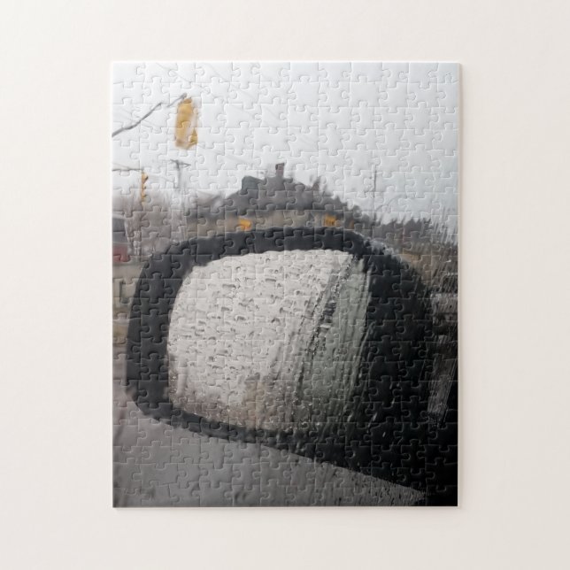 Puzzle - Rainy Rearview Mirror (Vertical)