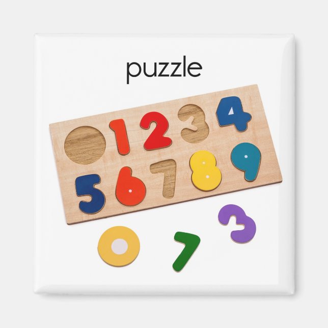 Puzzle Refrigerator Magnet (Front)