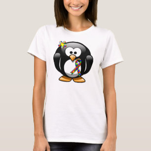 Puzzle Ribbon Penguin T-Shirt