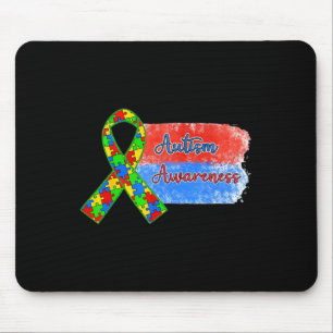 Puzzle Ribbon World Autism Awareness Day 2025 Supp Mouse Pad