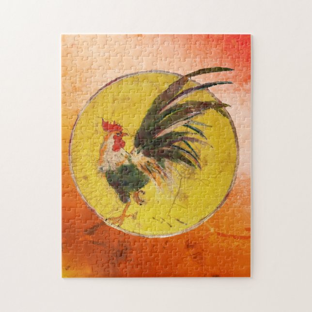 Puzzle - Rooster and Sun (Vertical)