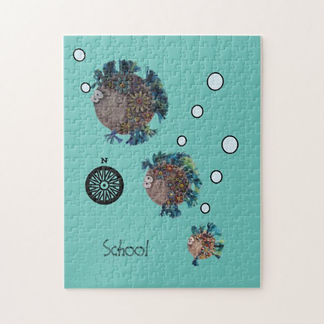 Puzzle - School of Fish (Vertical)