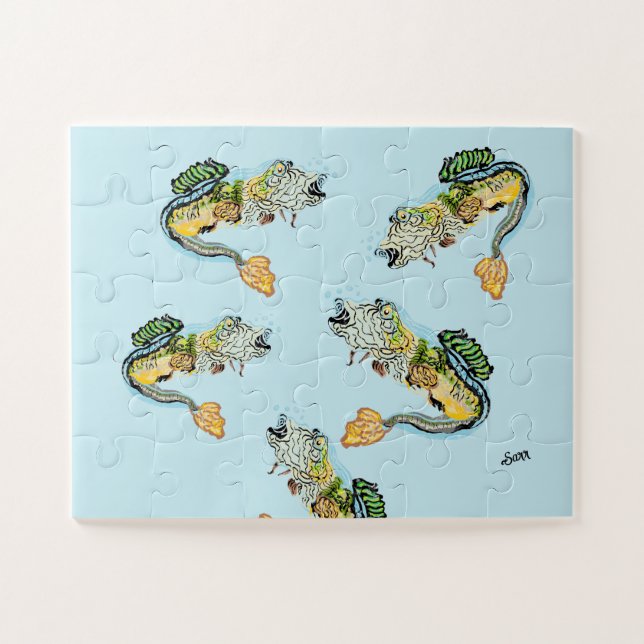 Puzzle  : School of Fish Bass (Horizontal)