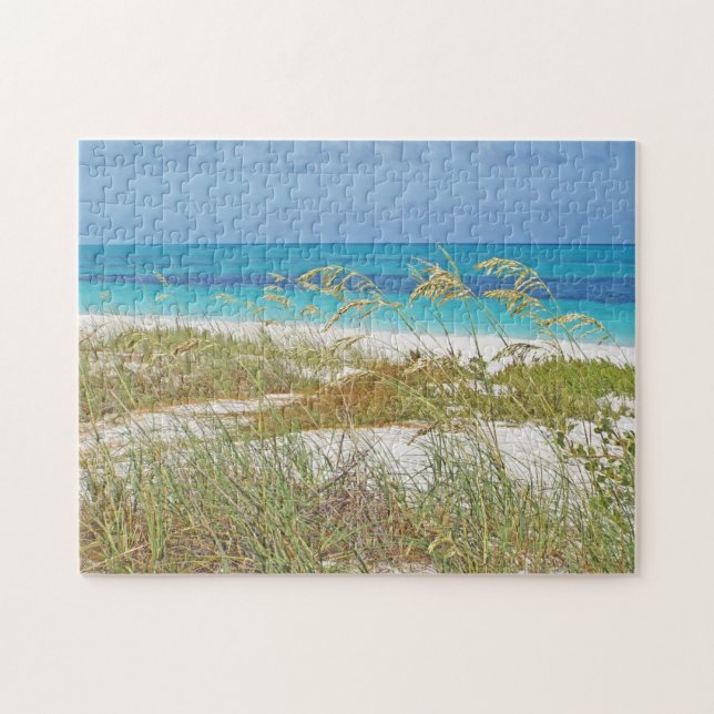 Puzzle/Seagrass, Beach. Turquoise Caribbean Sea Jigsaw Puzzle (Horizontal)