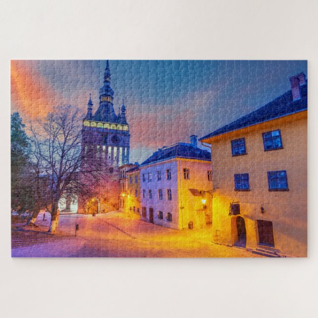 Puzzle Sighisoara city of Dracula, Transylvania (Horizontal)