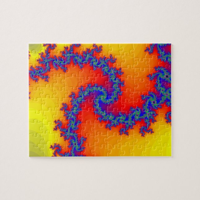 Puzzle: Spiral Fractal Design Jigsaw Puzzle (Horizontal)