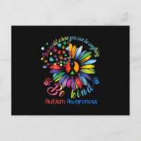 Puzzle Sunflower Be Kind Autism Awareness Support