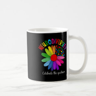 Puzzle Sunflower Embrace Neurodiversity Spectrum A Coffee Mug