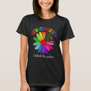 Puzzle Sunflower Embrace Neurodiversity Spectrum A T-Shirt