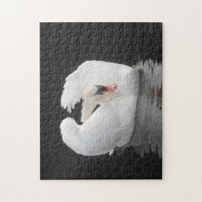 Puzzle Swan Swimming (Vertical)