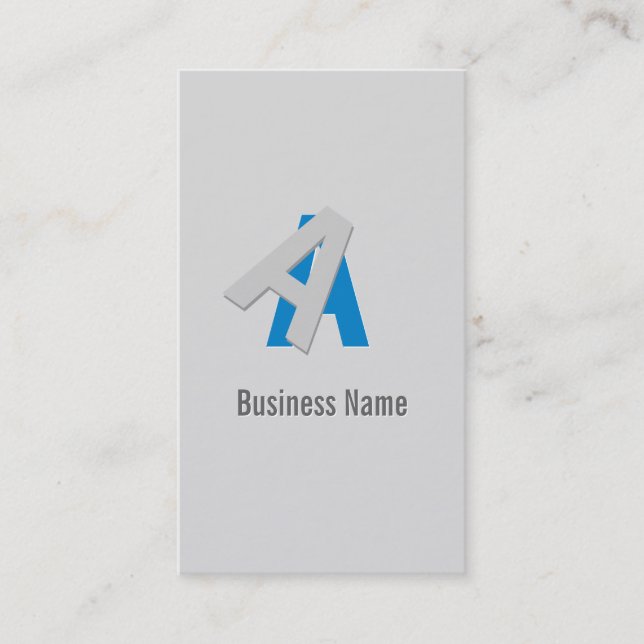 Puzzle Text System Architect Business Card (Front)