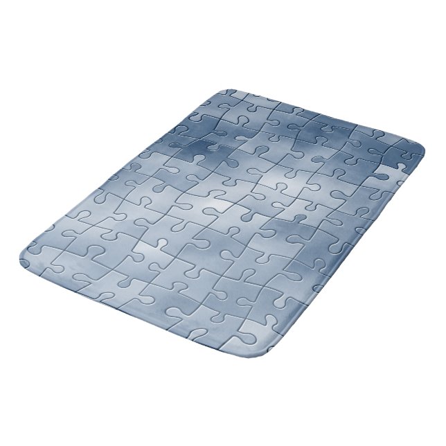 Puzzle tiles bath mat (Angled)