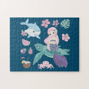 Puzzle "under the sea" for girls.