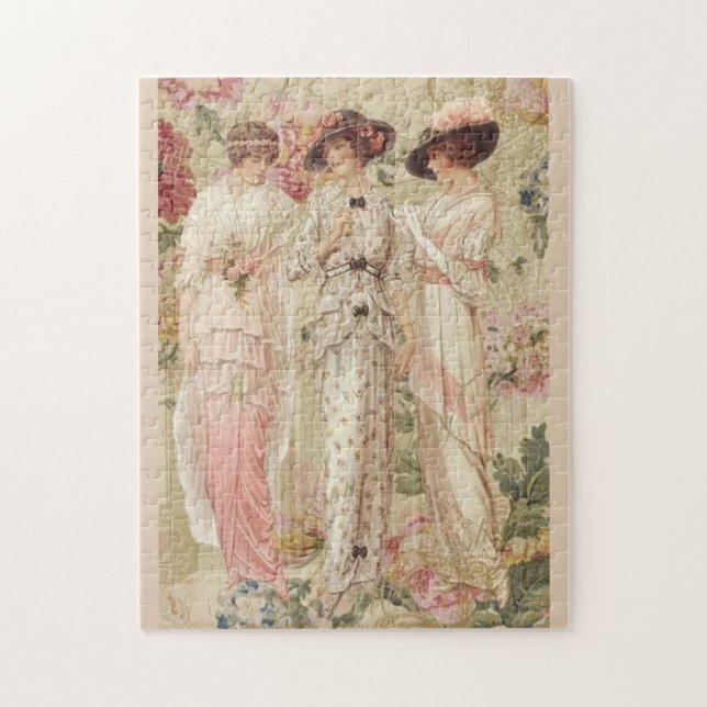 Puzzle Vintage Illustration Art Nouveau  (Vertical)