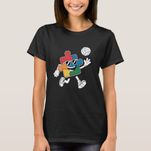 Puzzle volleyball Autism Awareness Sports Boys Kid T-Shirt