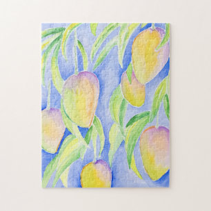 Puzzle- Watercolor Mangoes Jigsaw Puzzle