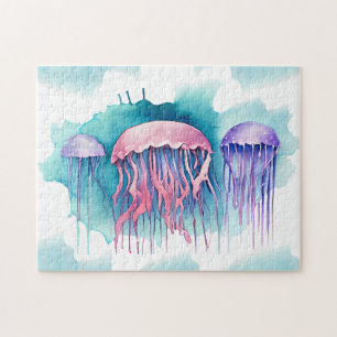Puzzle - Watercolor Series: Jellyfish Bloom