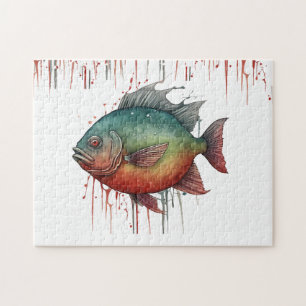 Puzzle - Watercolor Series: Piranha