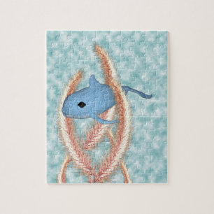 Puzzle - Whale Swimming through Grass