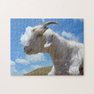 Puzzle - White Goat Portrait
