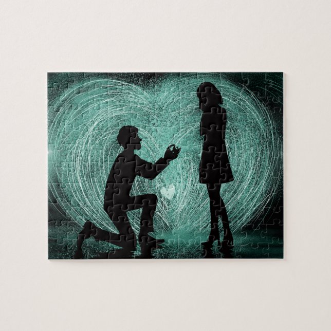 Puzzle "WIll You Marry Me" Romantic Proposal (Horizontal)