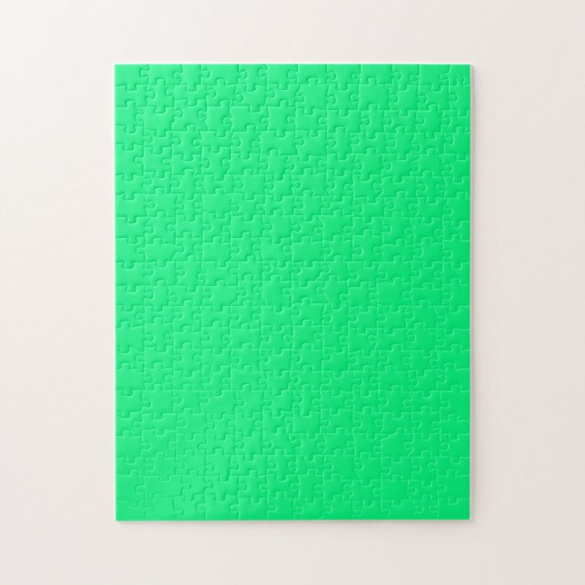 Puzzle with Bright Neon Green Background (Vertical)