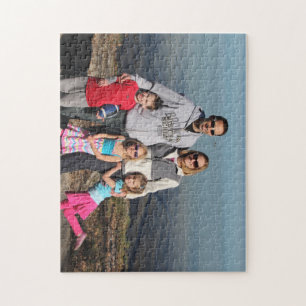 Puzzle with Chris, Sue & kids at lake