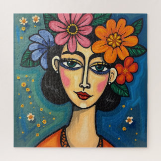 Puzzle with elegant artistic design