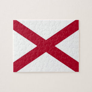Puzzle with Flag of Alabama State