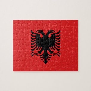 Puzzle with Flag of Albania