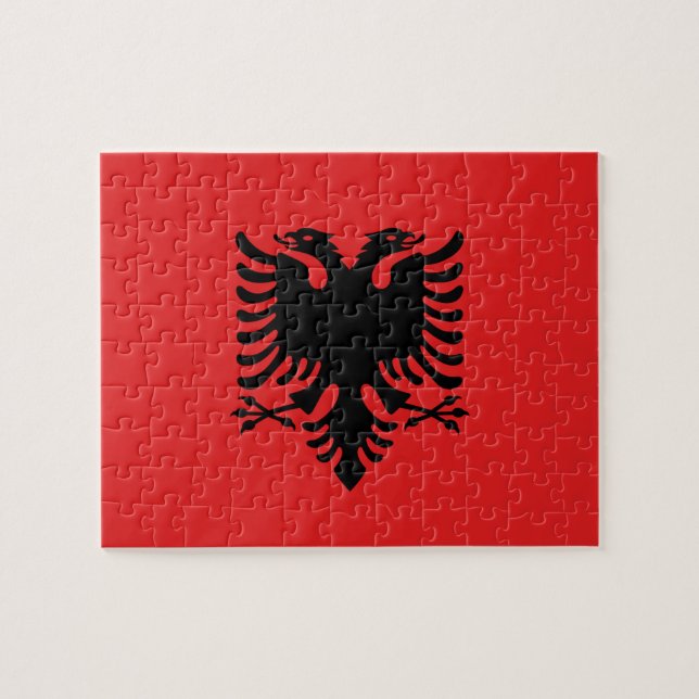 Puzzle with Flag of Albania (Horizontal)