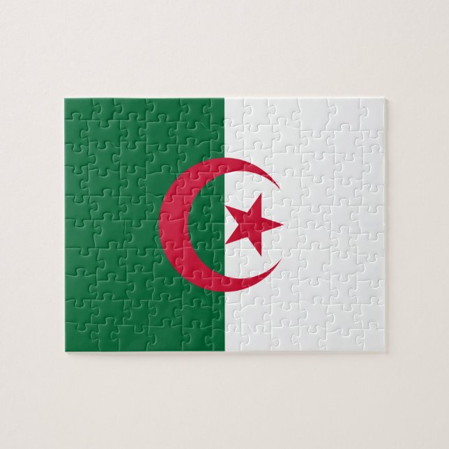 Puzzle with Flag of Algeria (Horizontal)