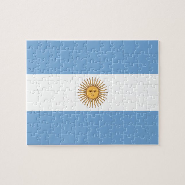 Puzzle with Flag of Argentina (Horizontal)