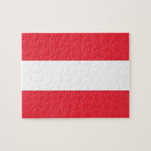 Puzzle with Flag of Austria
