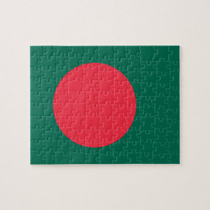 Puzzle with Flag of Bangladesh