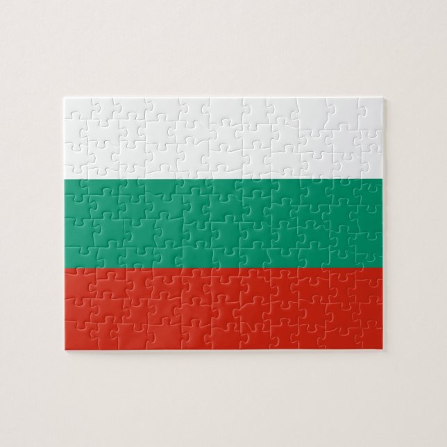 Puzzle with Flag of Bulgaria (Horizontal)