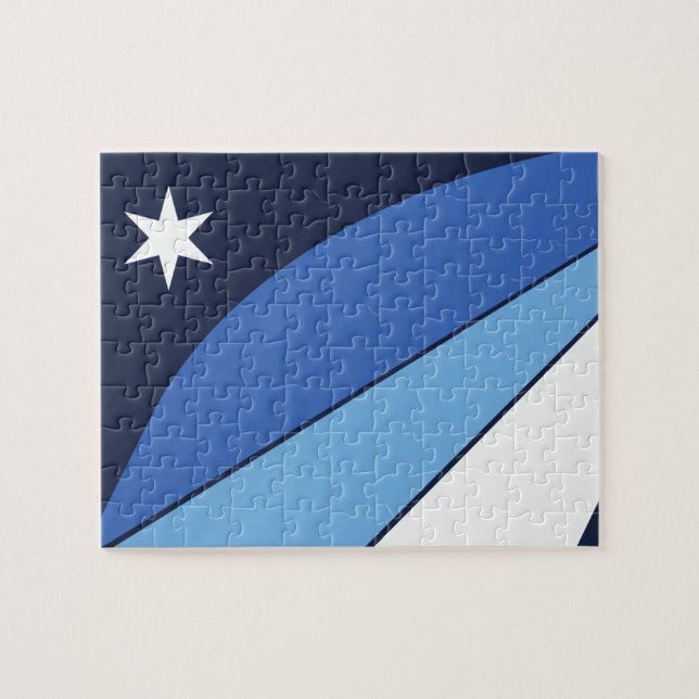 Puzzle with Flag of Columbia, SC (Horizontal)