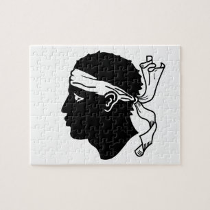 Puzzle with Flag of Corsica