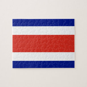 Puzzle with Flag of Costa Rica