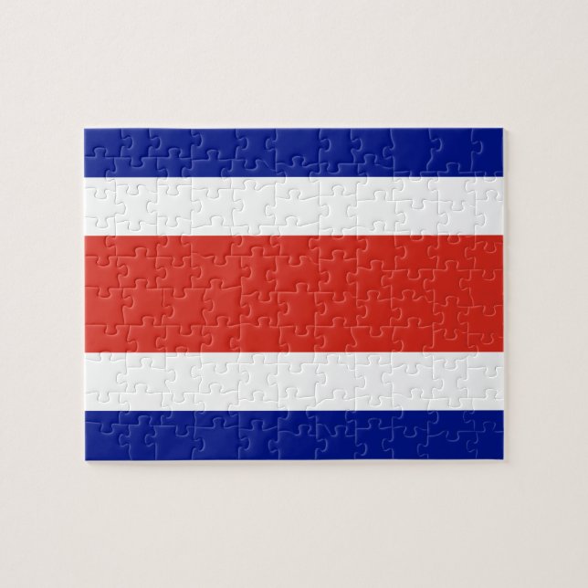 Puzzle with Flag of Costa Rica (Horizontal)