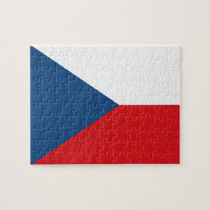 Puzzle with Flag of Czechia