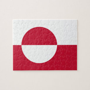 Puzzle with Flag of Greenland