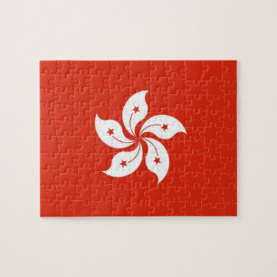 Puzzle with Flag of Hong Kong, China