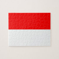 Puzzle with Flag of Indonesia