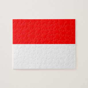 Puzzle with Flag of Indonesia