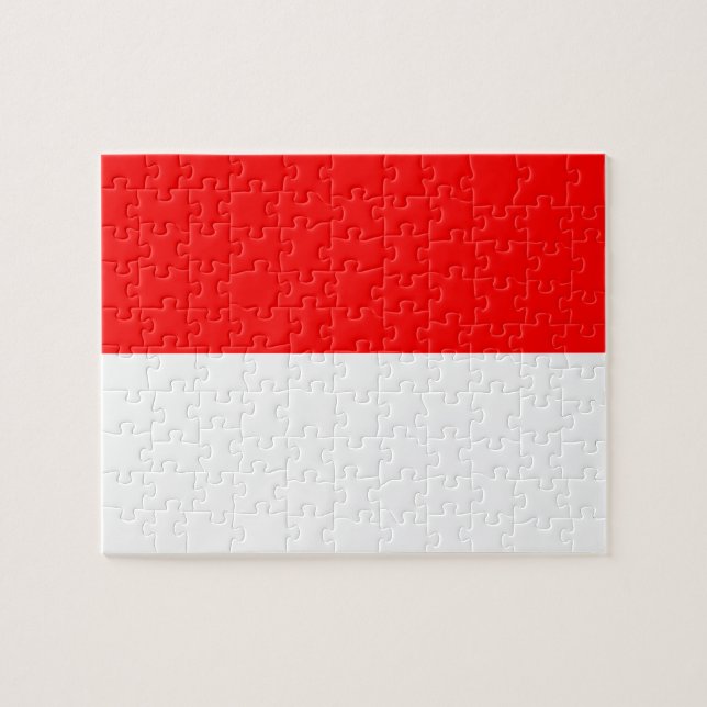 Puzzle with Flag of Indonesia (Horizontal)