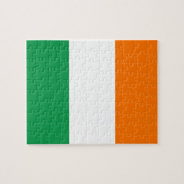 Puzzle with Flag of Ireland (Horizontal)